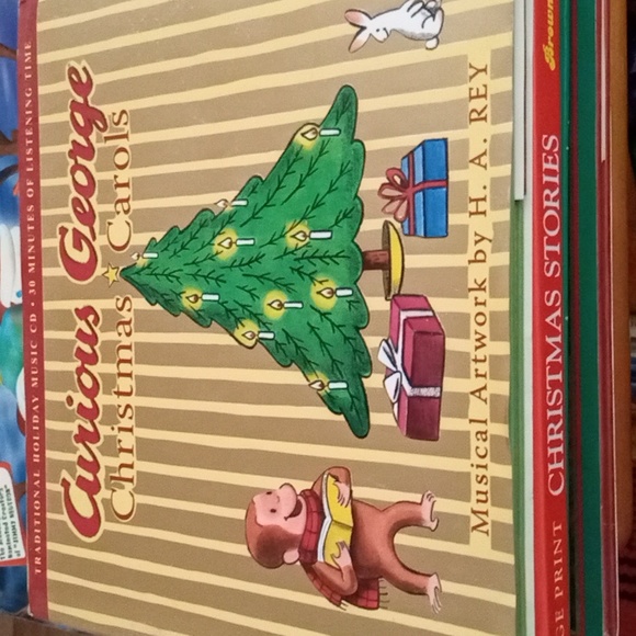 3/$35.00 Curious George Christmas Carol's Musical Artwork By H. A. Rey - Picture 1 of 3